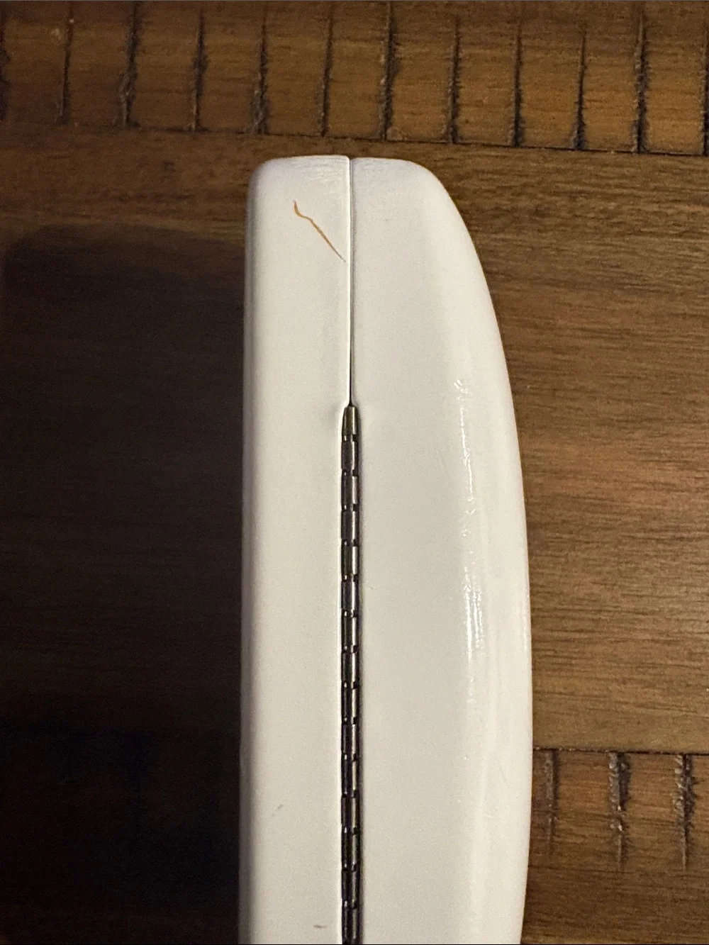 Nine West Glossy White Hard Eyeglass Case